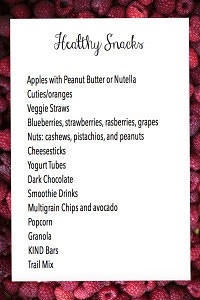 healthy snacks